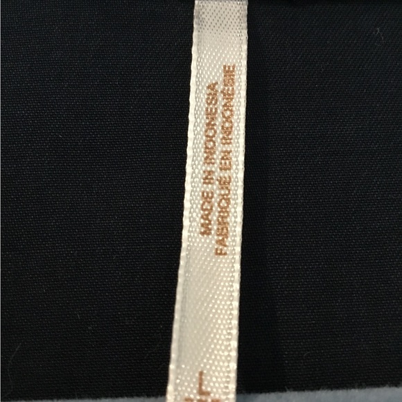 NWT Free People Off Campus Navy Blue Gold Metallic Oversized Button Front Top - Picture 4 of 16